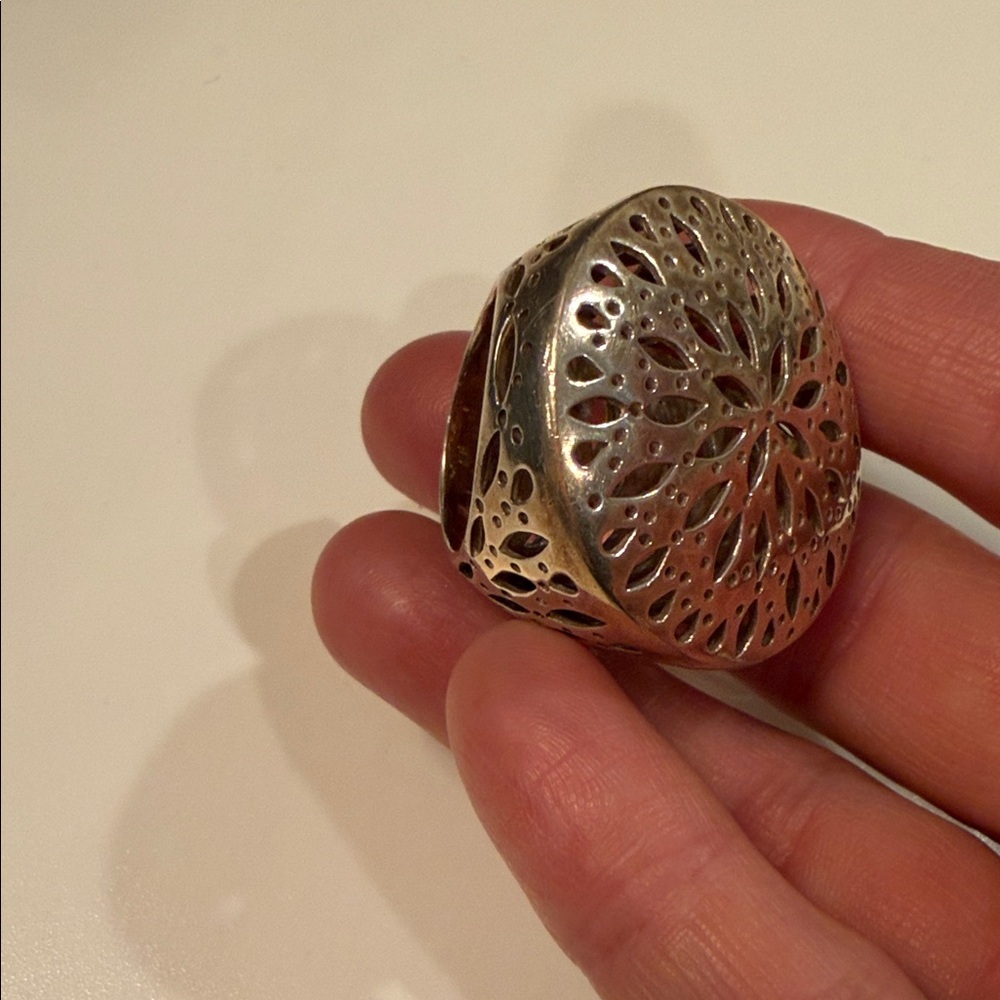 Silver Statement Ring - image 7